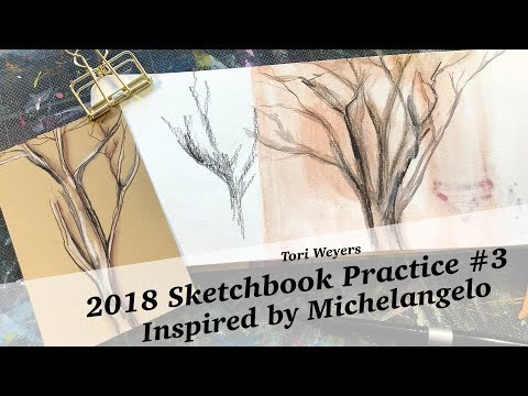 2018 Sketchbook Practice #3 - Inspired by Michelangelo