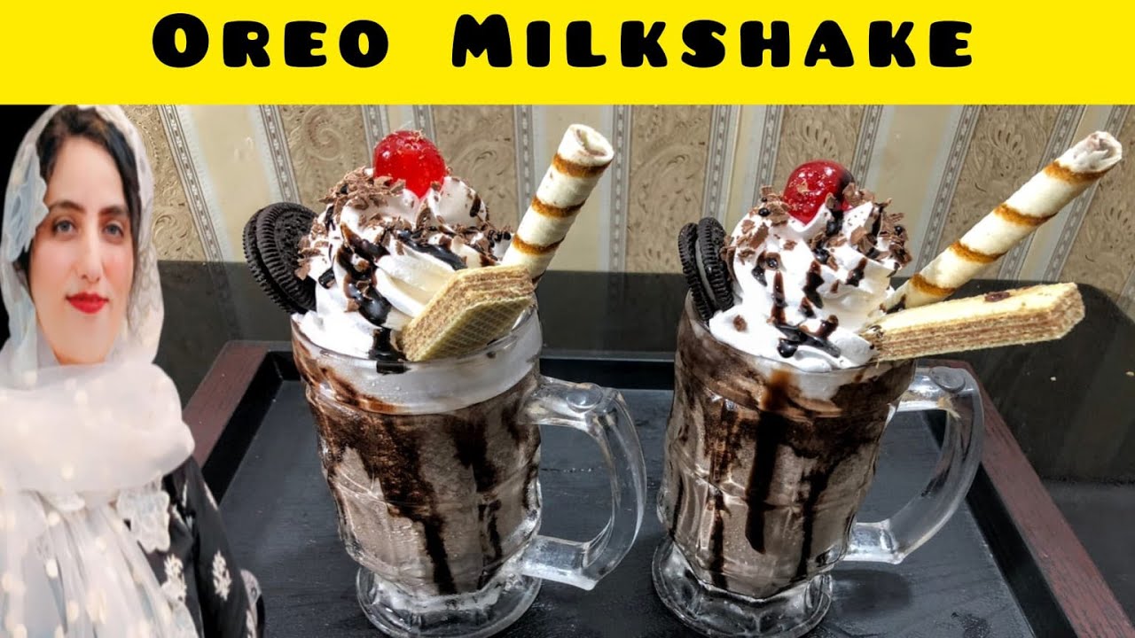 Oreo milkshake Just 3 Ingredients Tasty Icecream Shake at home Ap