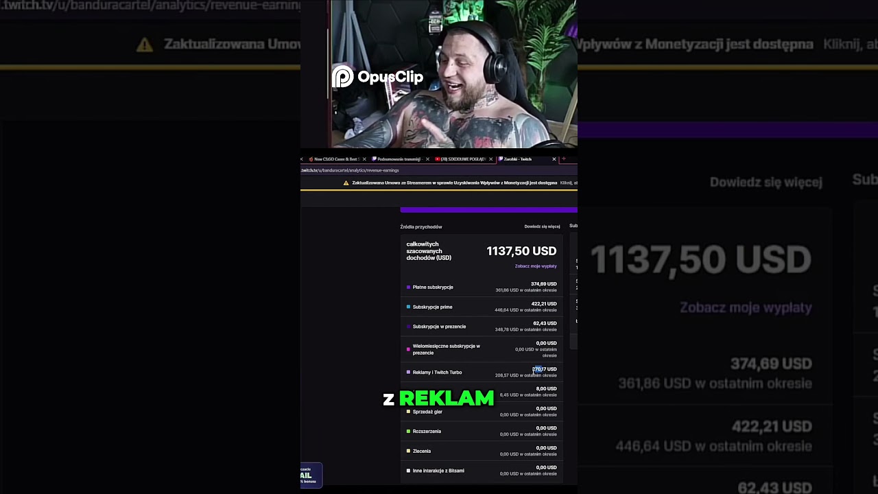 💰 Ile Bandura Zarabia na Twitchu? LICZBY SZOKUJĄ! 😱 