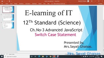 switch case statement in JavaScript# 12th science