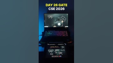 DAY 26 GATE CSE 2026 STUDY VLOG #iit #iisc #iitbombay #gatecse #gate2026 #gatecse2026 #iitjee #gate