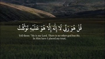 الذين أمنوا وعملوا الصالحات طوبى لهم وحسن مئاب - سورة الرعد للقارئ يوسف الصقير 🌺