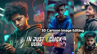 3D Ai Cartoon Image Editing | AI Avatar Photo Editor New App | New Ai App for mobile 2023 screenshot 3