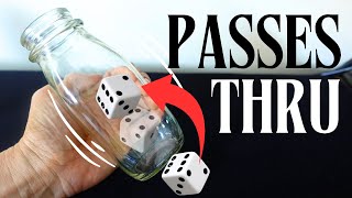 PASSES THRU A BOTTLE!! Easy Magic Trick Tutorial