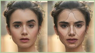 Is Lily Collins perfect? golden ratio face screenshot 5