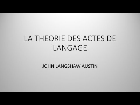 Vidéo: Qu'est-ce qu'un exemple d'acte de langage directif ?