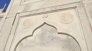 Majestic Aerial Views of Taj Mahal Under Soft Morning Light | Free 4k Video Stock Footage screenshot 1