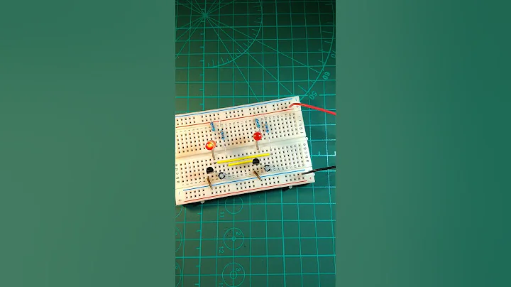 LED Blinking Circuit on #breadboard