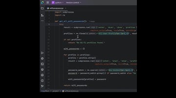 HOW TO SHOW WIFI PASSWORD USING PYTHON #coding #VSCODE #python #KEVIN