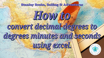 How to convert decimal degrees to degrees minutes and seconds using excel.