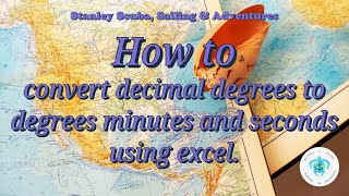 How to convert decimal degrees to degrees minutes and seconds using excel.