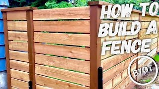 This DIY project is all about how to build a fence. With the right tools you can turn a ugly fence into a beautiful new cedar fence ...