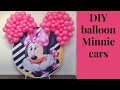 Mocsicka Backdrop Review // DIY balloon Minnie mouse/ Mickey mouse ears