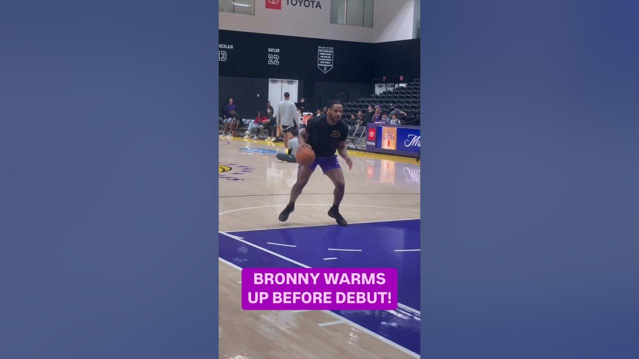 Bronny James Warms Up Before his G LEAGUE DEBUT with South Bay! π Bronny James Warms Up Before his G LEAGUE DEBUT with South Bay! π