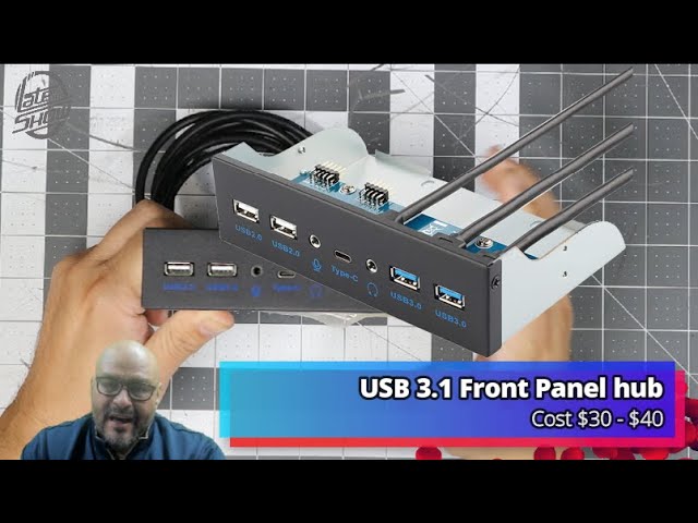 5.25 Inch Usb 3.1 Gen2 Front Panel Usb Hub 2 Ports Usb 3.0 + 2