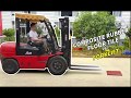 Testing:Why the rubber floor mat is still intact after being pressed by a 1.3t forklift