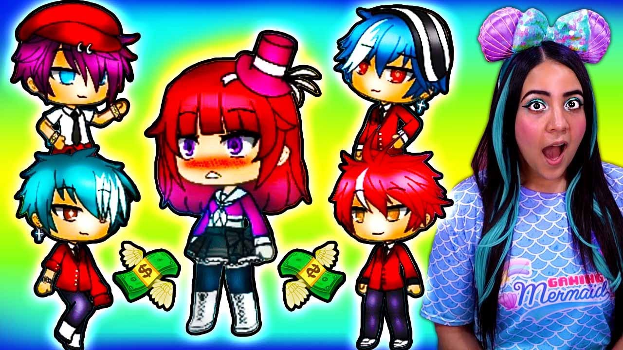 My 4 Popular Rich Bestfriends...💸💰 Gacha Life Mini Movie Love Story ...