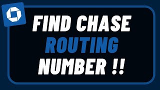 How to Find Chase Bank Routing Number !