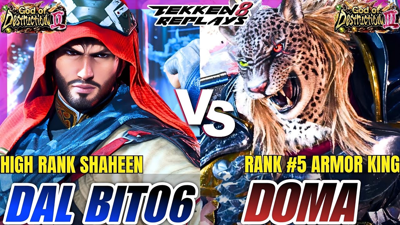 Tekken 8 - Dal Bit06 (Shaheen) vs Doma (Armor King) - High Level Ranked Match Replay