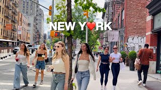 [4K]NYC WalkEarly Summer Vibes in SoHo, New York City Hot Day in Manhattan | May 2024