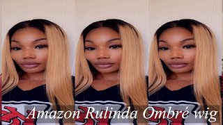Amazon | rulinda ombre lace front wig brazilian straight