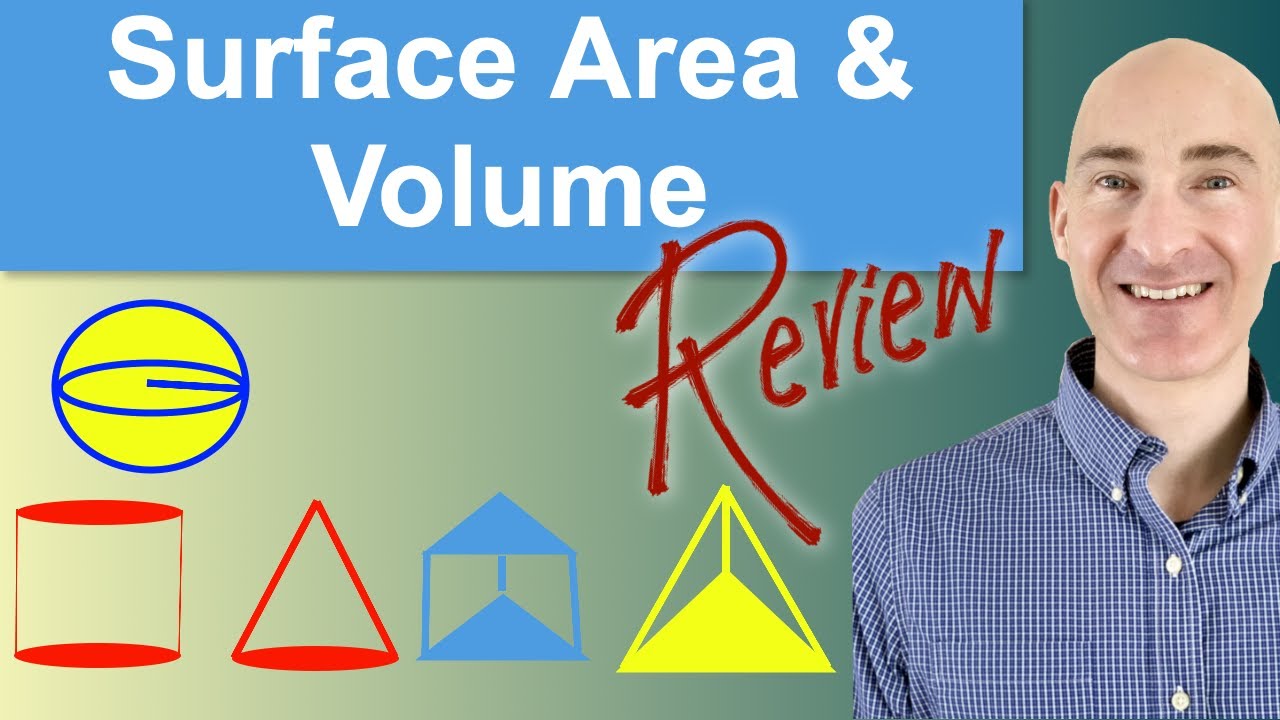 Surface Area And Volume Review Geometry Youtube