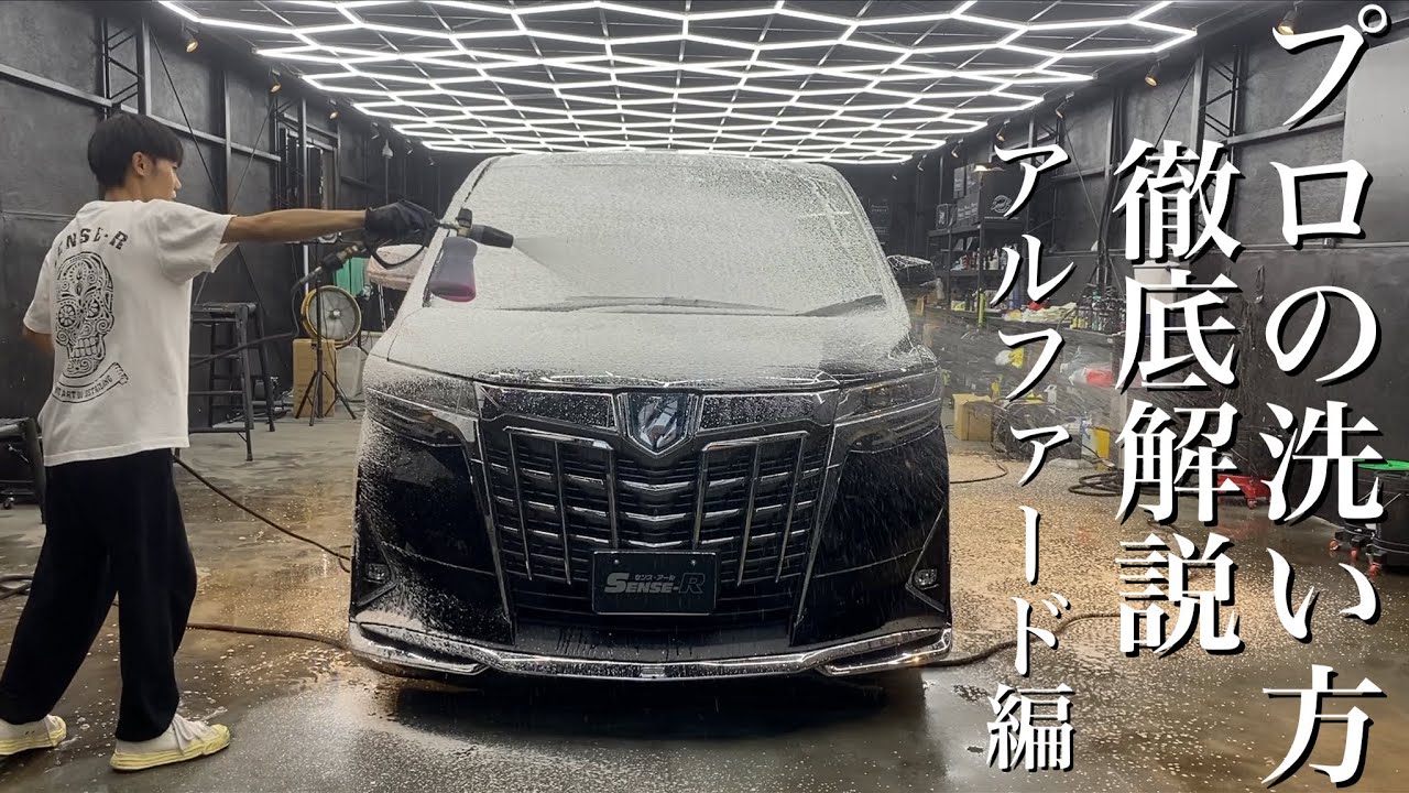 ⁣【洗車】プロが教える 30アルファードブラックの正しい洗い方とその理由 car detailing Toyota Alphard
