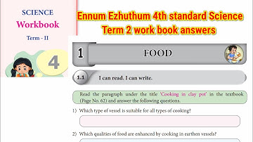 Ennum Ezhuthum 4th standard Science work book answers term 2 Unit 1 Food