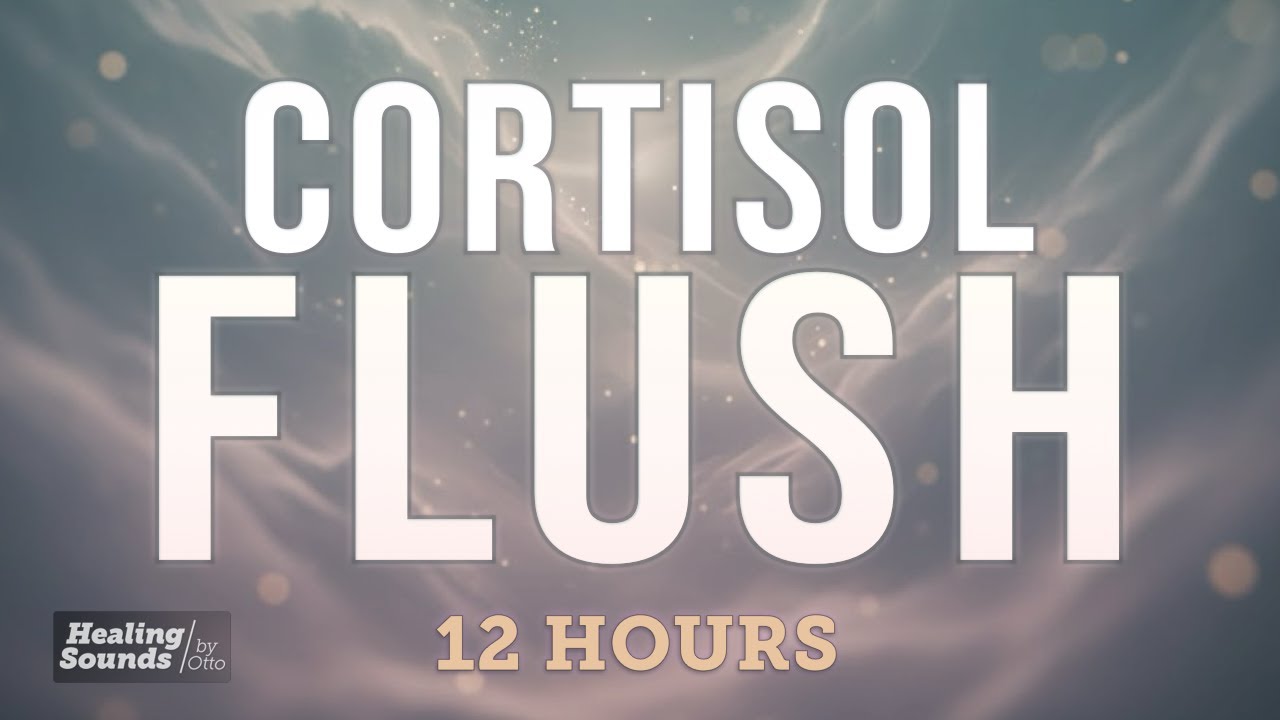 Cortisol Flush 💛 | For When Your Body Won't Stop Holding Tension | 12 Hours Black Screen