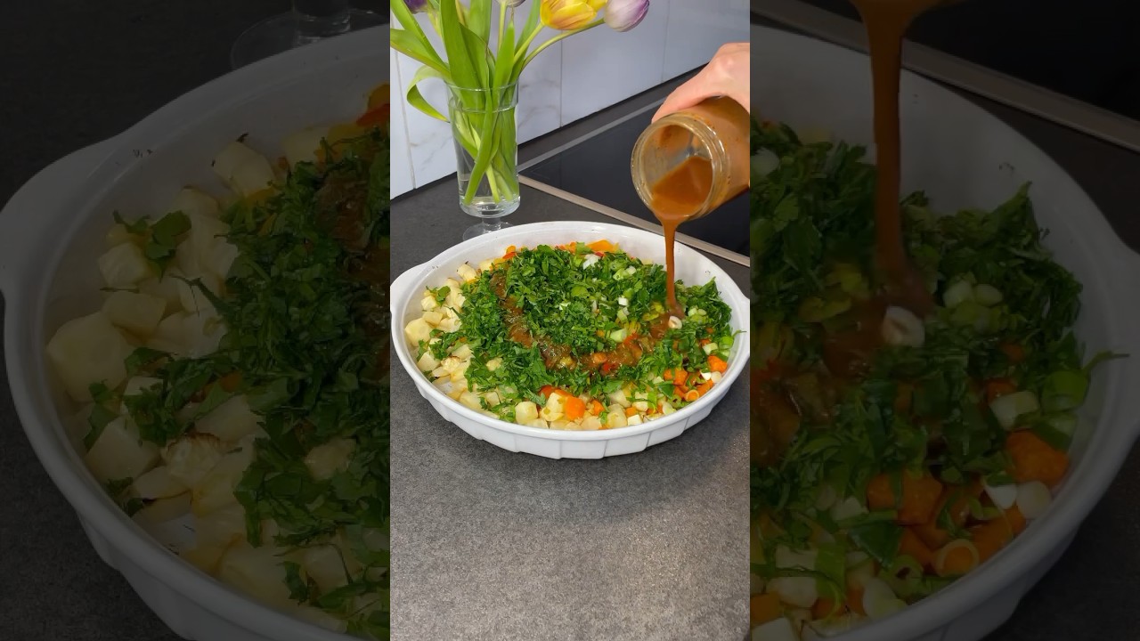 💫KEREVİZİ BİR DE BU ŞEKİLDE DENEYİN👌LEZZETİ ŞAHANE OLUYOR…🔥#salata #sebzeyemekleri