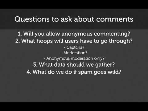 231. What questions to ask clients (or yourself) before setting up commenting (a Drupal how-to)