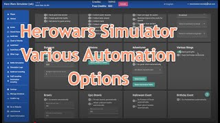 Herowars Simulator Automation - Various Things