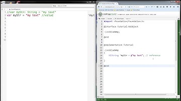 Swift & Objective C: Side by Side Mastery : Variables 2