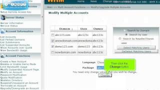 Using Multiaccount Functions in Web Host Manager (WHM)