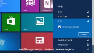 If you're using windows 8 for the first time you might be wondering
how to connect internet. in this video author mike halsey shows ...