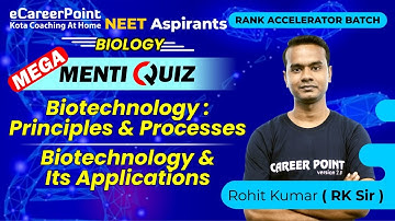 Mega Menti Quiz - Rank Accelerator Batch | Rohit Kumar Sir | eCareerPoint-NEET