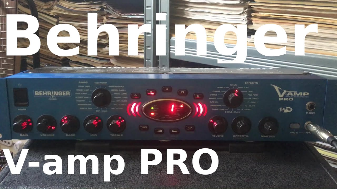 Behringer V amp PRO special effects sound demo - YouTube