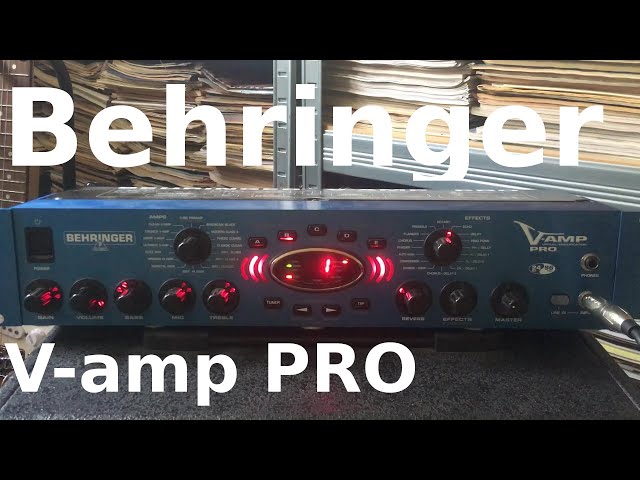 Behringer V amp PRO special effects sound demo - YouTube