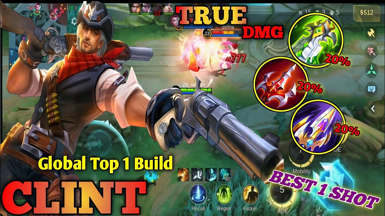 Clint new meta build 2026 || true damage || mlbb        mobile legends gameplay 