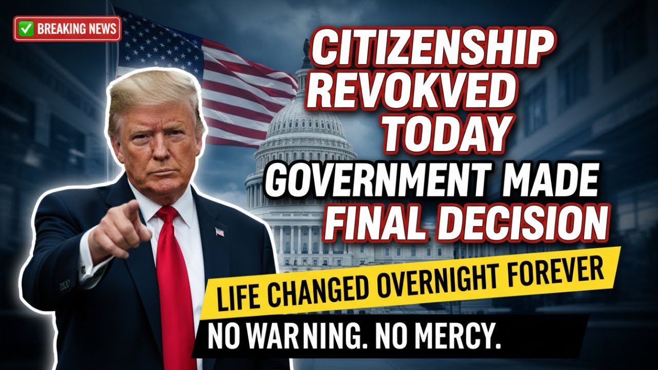🚨 Citizenship Revoked After 25 Years — A Government Decision With Devastating Consequences