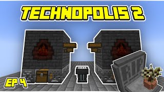 Minecraft Technopolis 2 Skyblock EP 4 - Advanced Crafting Table, Coke Oven - Basic Technium!