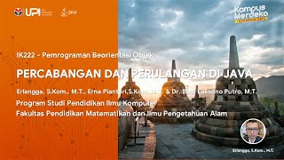 IK222 - Pemrograman Berorientasi Objek, Percabangan dan Perulangan