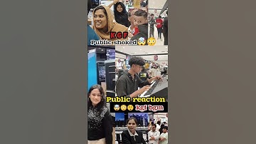 KGF public reaction 😱😲😮🎹🔥 #shorts #trending #kgf #viral #publicreaction #reaction
