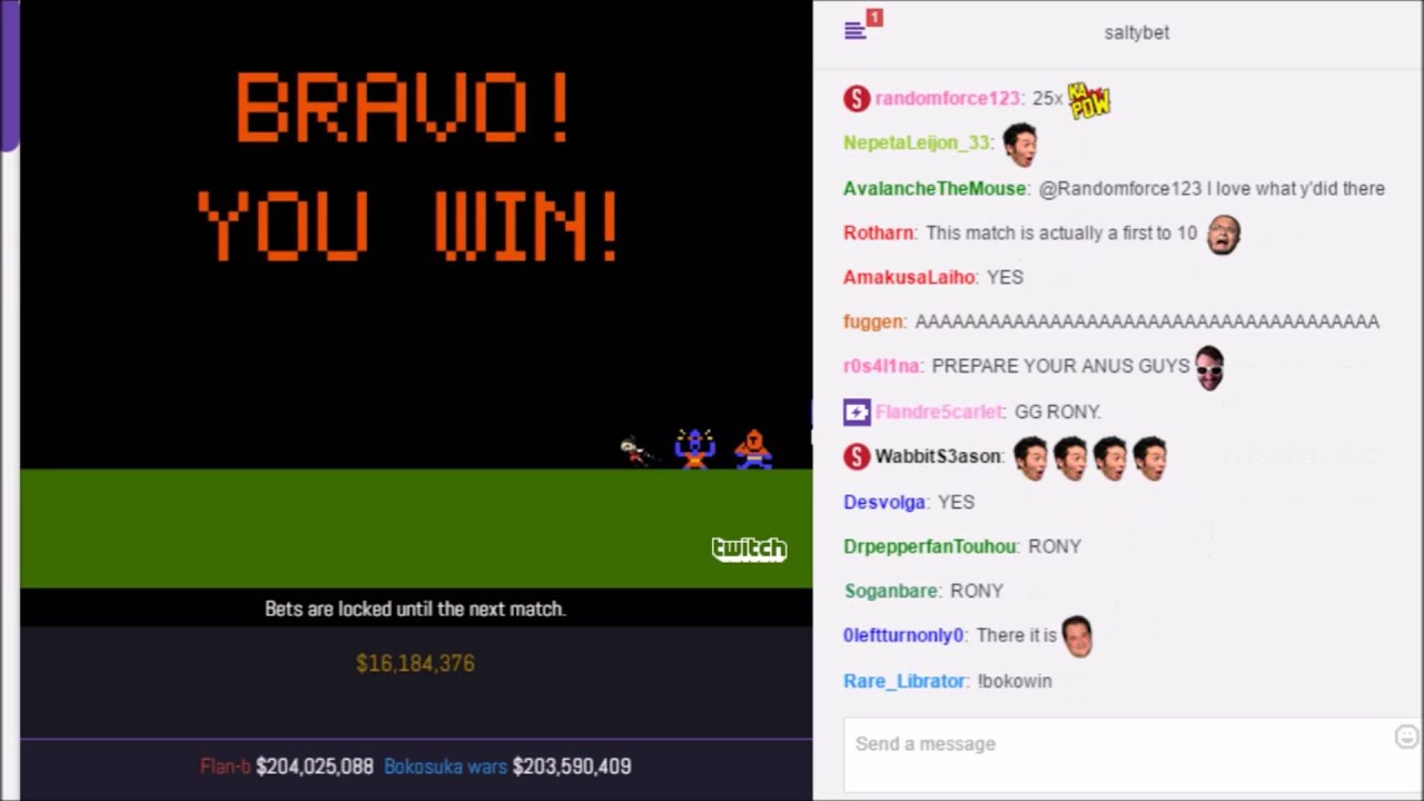 SaltyBet: Flan-B(atkFlan) Vs. Bokosuka Wars(RonyMarkes)