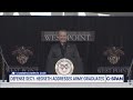 Secretary Pete Hegseth Commencement Address at West Point