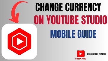 How to Change Currency on YouTube Studio Mobile - Revenue Settings Guide!