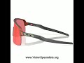 Oakley SutroLite OO9463 946363 Sunglasses Mens Navy Prizm Violet Shield 39mm Fire Orange Prizm Trai