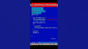 C PROGRAMMING - EASY GRAPHICS PROGRAM / SIMPLE ANIMATION PROGRAM / C GRAPHICS #c #shorts #graphics