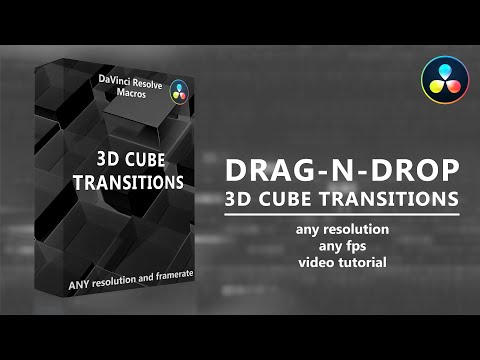 Drag-N-Drop 3D Cube Transitions for DaVinci Resolve