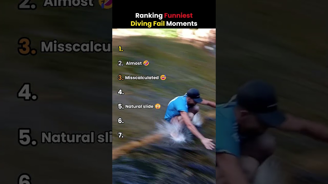 Ranking Funniest Diving Fail Moments #usa